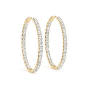 18K Yellow Gold 1 ct tw Fashion Diamond Earring