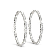 14K White Gold 1 ct tw Fashion Diamond Earring