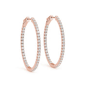 18K Rose Gold 3/8 ct tw Fashion Diamond Earring