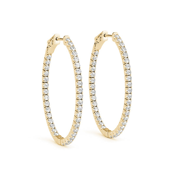 14K Yellow Gold 3/8 ct tw Fashion Diamond Earring