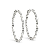 18K White Gold 3/8 ct tw Fashion Diamond Earring