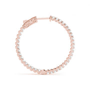 14K Rose Gold 1/4 ct tw Fashion Diamond Earring