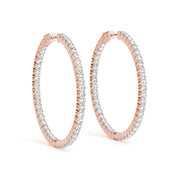 14K Rose Gold 1/2 ct tw Fashion Diamond Earring