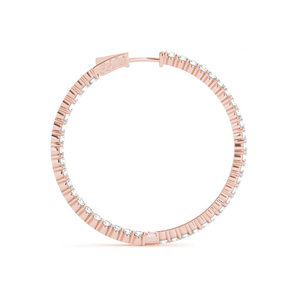 14K Rose Gold 1/2 ct tw Fashion Diamond Earring