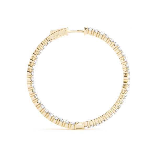 14K Yellow Gold 1/2 ct tw Fashion Diamond Earring