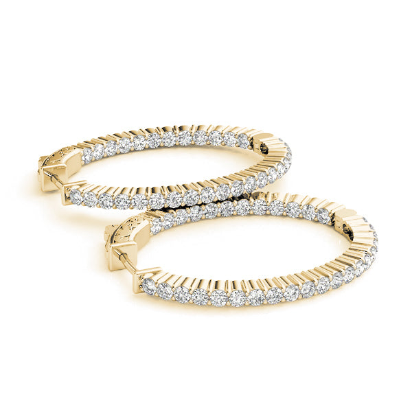 18K Yellow Gold 5/8 ct tw Fashion Diamond Earring