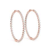 18K Rose Gold 1/2 ct tw Fashion Diamond Earring