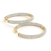 14K Yellow Gold 1/2 ct tw Fashion Diamond Earring