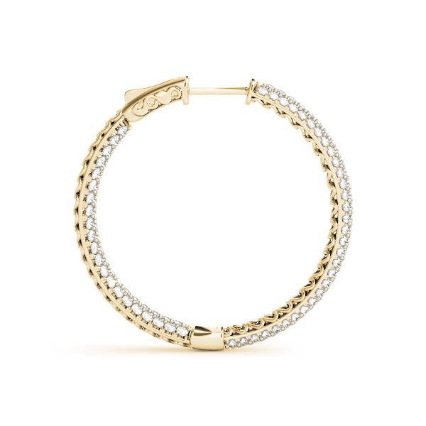 14K Yellow Gold 1/2 ct tw Fashion Diamond Earring