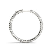 Diamond Inside Out Hoop Earrings