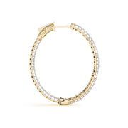 18K Yellow Gold 1 ct tw Fashion Diamond Earring