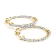 18K Yellow Gold 3/8 ct tw Fashion Diamond Earring