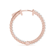 18K Rose Gold 3/8 ct tw Fashion Diamond Earring