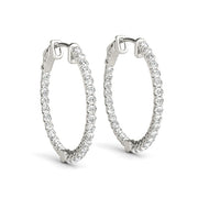 18K White Gold 3/8 ct tw Fashion Diamond Earring