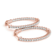 18K Rose Gold 5/8 ct tw Fashion Diamond Earring