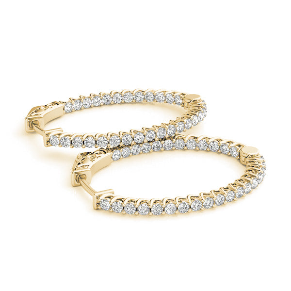 14K Yellow Gold 5/8 ct tw Fashion Diamond Earring