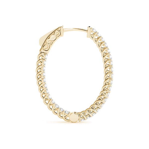 18K Yellow Gold 5/8 ct tw Fashion Diamond Earring