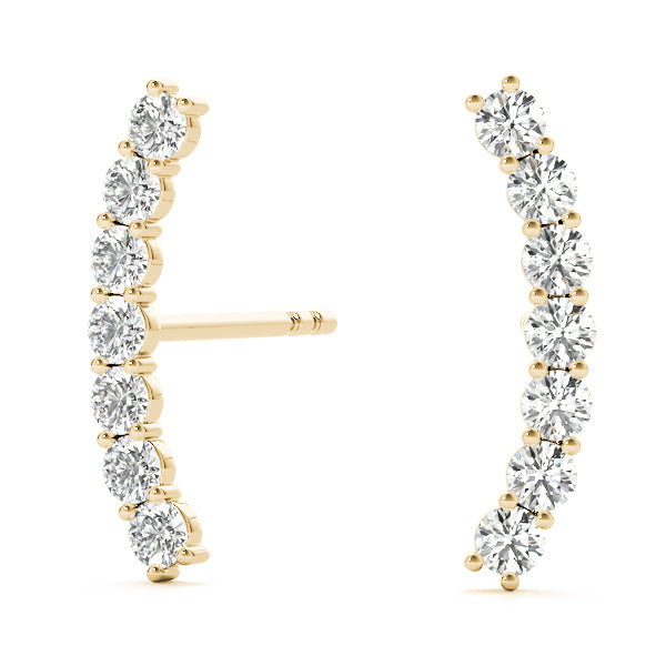 14K Yellow Gold 1/5 ct tw Fashion Diamond Earring