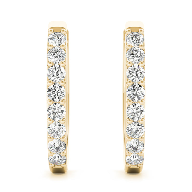 14K Yellow Gold 1/10 ct tw Fashion Diamond Earring