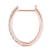 18K Rose Gold 1/10 ct tw Fashion Diamond Earring