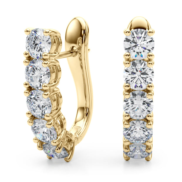 18K Yellow Gold 1/3 ct tw New Style Diamond Earring
