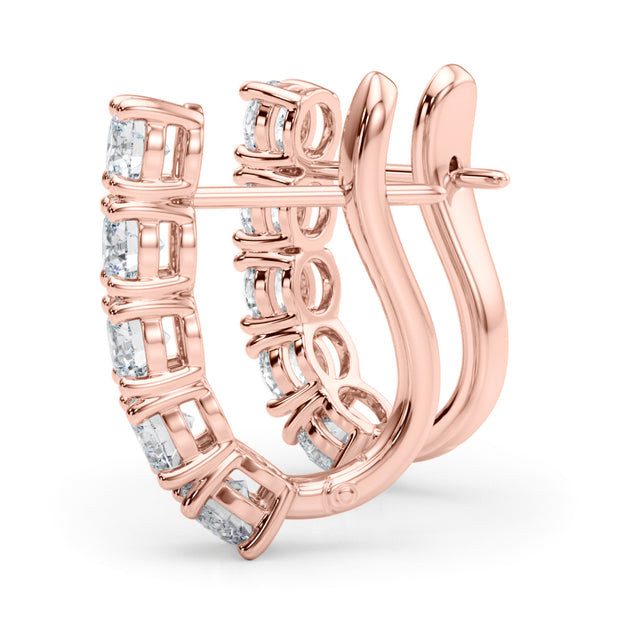 14K Rose Gold 1/3 ct tw New Style Diamond Earring