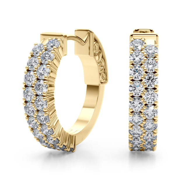 14K Yellow Gold 3/8 ct tw New Style Diamond Earring