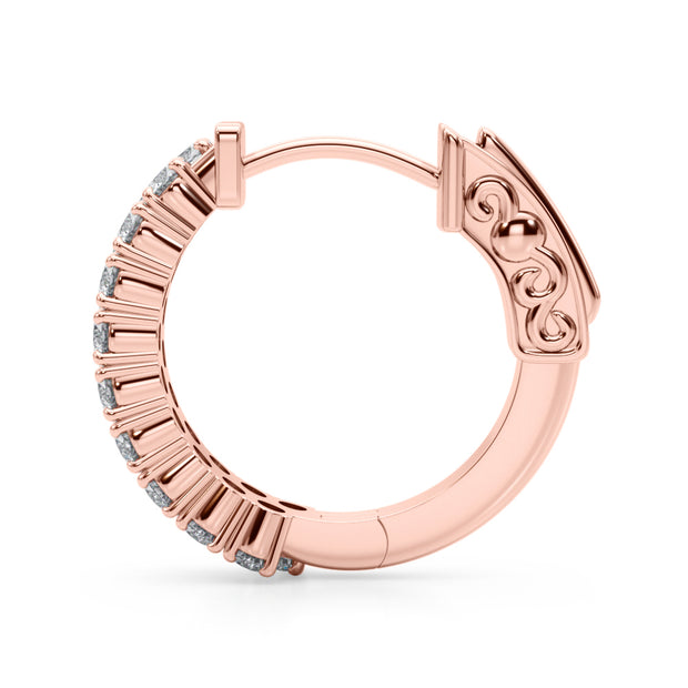18K Rose Gold 3/8 ct tw New Style Diamond Earring