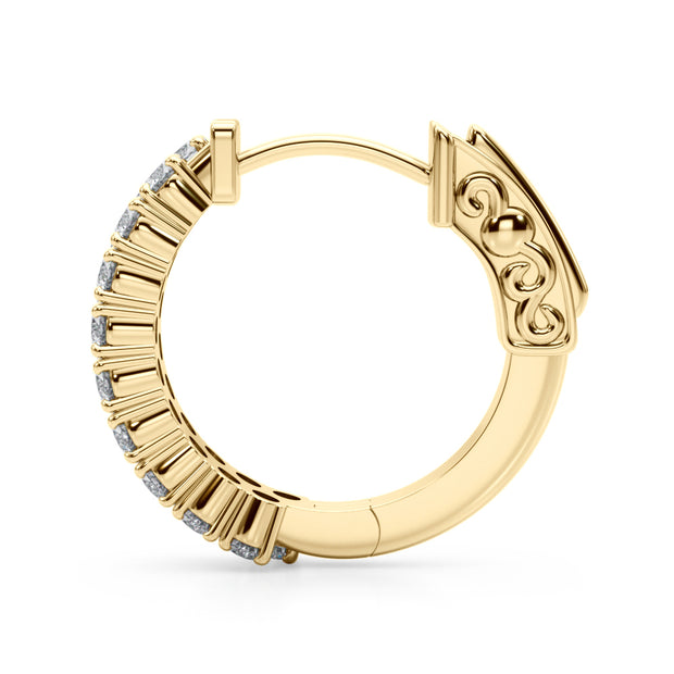 18K Yellow Gold 3/8 ct tw New Style Diamond Earring