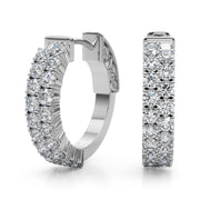 14K White Gold 3/8 ct tw New Style Diamond Earring