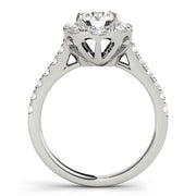 Round Diamond Halo Engagement Ring | 1.0 CT Center