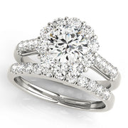 Halo Diamond Engagement Ring