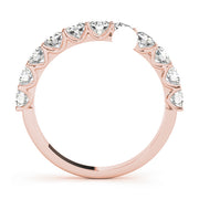 14K Rose Gold 1 CT Diamond Wedding Band