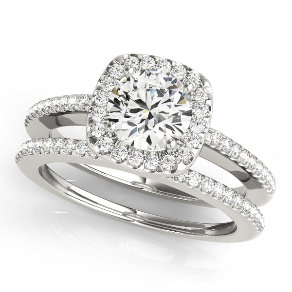 Halo Diamond Engagement Ring