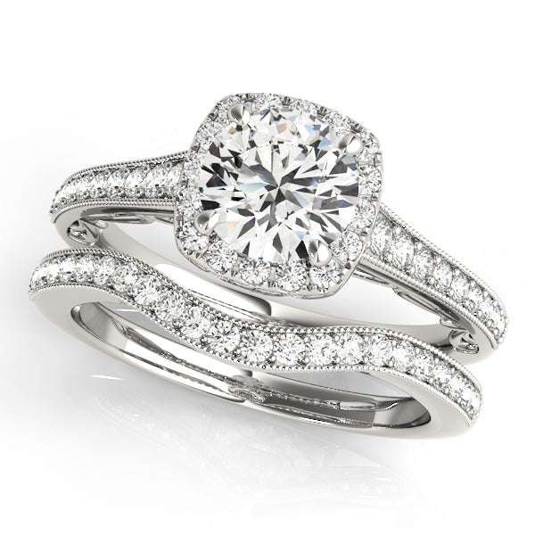 Halo Diamond Engagement Ring