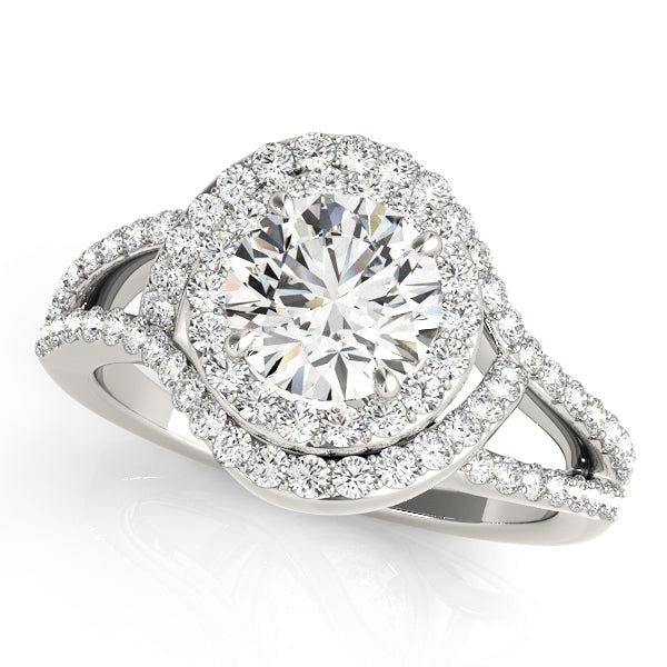 Halo Diamond Engagement Ring