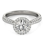 Halo Diamond Engagement Ring