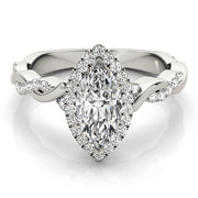 Halo Diamond Engagement Ring