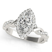 Halo Diamond Engagement Ring