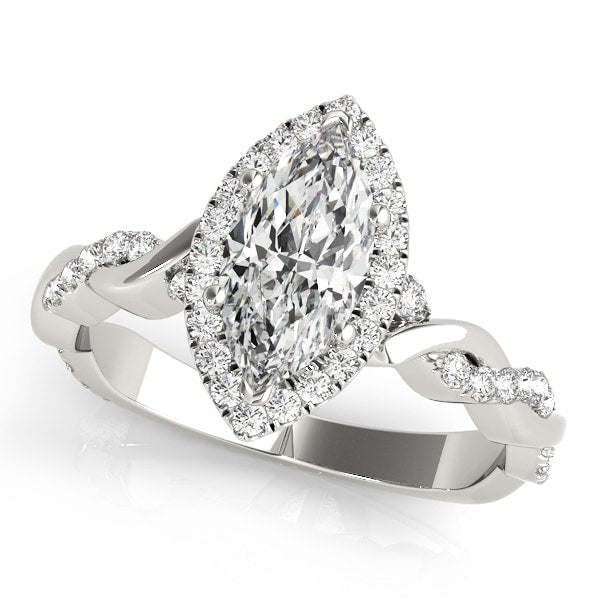 Halo Diamond Engagement Ring