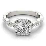 Halo Diamond Engagement Ring