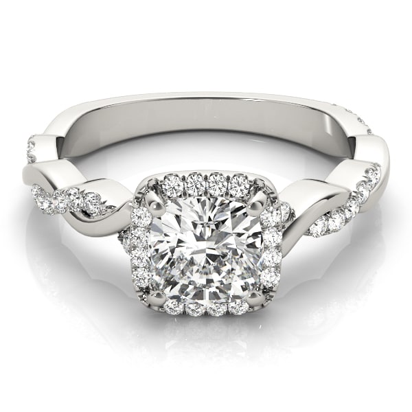 Halo Diamond Engagement Ring