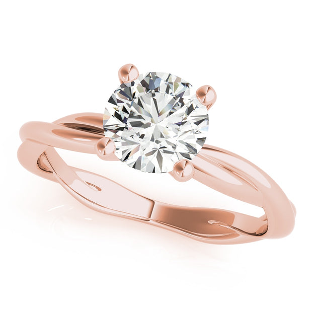 18K Rose Gold 1 ct tw Fashion Diamond Engagement Ring