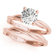 18K Rose Gold 1 ct tw Fashion Diamond Engagement Ring