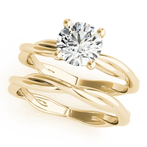 14K Yellow Gold 1 ct tw Fashion Diamond Engagement Ring