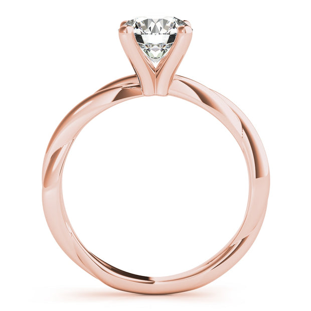 18K Rose Gold 1 ct tw Fashion Diamond Engagement Ring