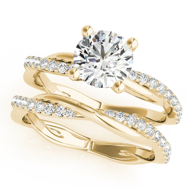 14K Yellow Gold 1 1/6 ct tw Fashion Diamond Engagement Ring