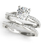 TWISTED DIA SHANK ENGAGEMENT RING