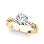 14K Yellow Gold 1 ct tw Fashion Diamond Engagement Ring