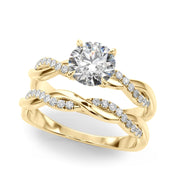 18K Yellow Gold 1 ct tw Fashion Diamond Engagement Ring